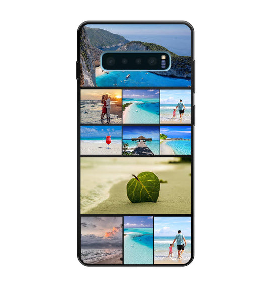 Custom Samsung Galaxy S10 Plus Photo Roll Everyday Phone Case (Black)