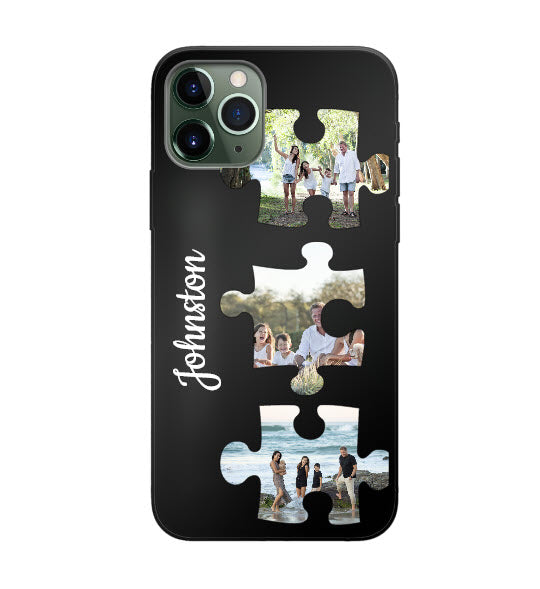 Custom Apple iPhone 11 Pro Puzzle Everyday Phone Case (Black)