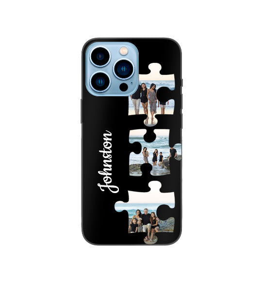 Custom Apple iPhone 13 Pro Max Puzzle Everyday Phone Case (Black)